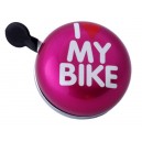 Dzwonek XXL Liix I Love My Bike różowy